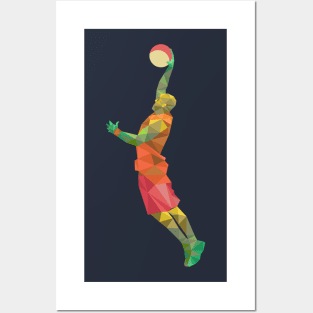 Polygon Basketball Super Dunk Posters and Art